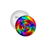 Psychedelic Rainbow Spiral 1.75  Button