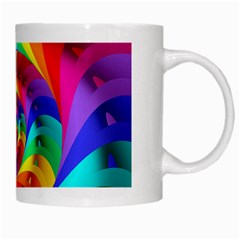 Psychedelic Rainbow Spiral White Mug from ArtsNow.com Right