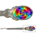 Psychedelic Rainbow Spiral Letter Opener