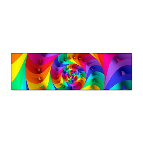 Psychedelic Rainbow Spiral Sticker (Bumper) from ArtsNow.com Front