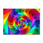 Psychedelic Rainbow Spiral Sticker A4 (10 pack)