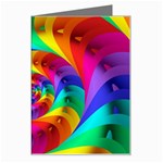 Psychedelic Rainbow Spiral Greeting Card