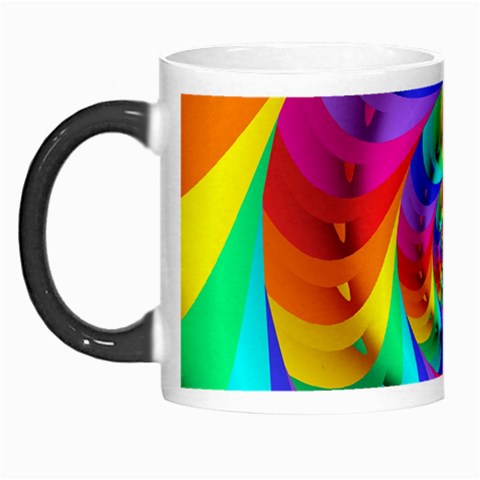 Psychedelic Rainbow Spiral Morph Mug from ArtsNow.com Left