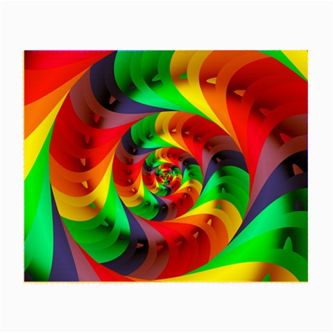 Psychedelic Rainbow Spiral Small Glasses Cloth from ArtsNow.com Front