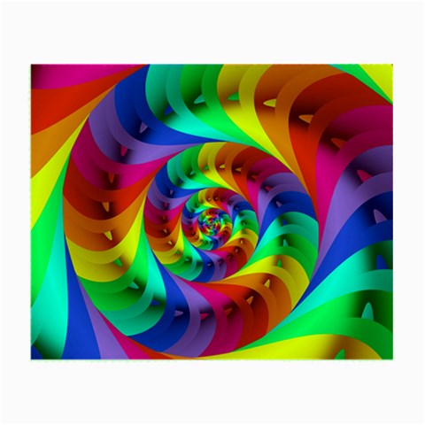 Psychedelic Rainbow Spiral Small Glasses Cloth from ArtsNow.com Front