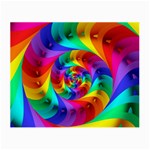 Psychedelic Rainbow Spiral Small Glasses Cloth