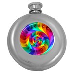 Psychedelic Rainbow Spiral Hip Flask (5 oz)