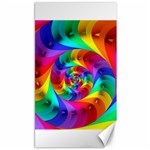 Psychedelic Rainbow Spiral Canvas 40  x 72 