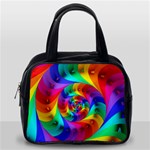 Psychedelic Rainbow Spiral Classic Handbag (One Side)