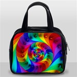 Psychedelic Rainbow Spiral Classic Handbag (Two Sides)