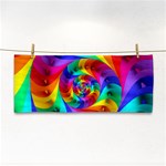 Psychedelic Rainbow Spiral Hand Towel