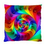 Psychedelic Rainbow Spiral Standard Cushion Case (One Side)