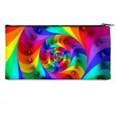 Psychedelic Rainbow Spiral Pencil Case from ArtsNow.com Back