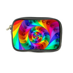 Psychedelic Rainbow Spiral Coin Purse from ArtsNow.com Front