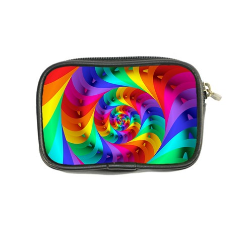 Psychedelic Rainbow Spiral Coin Purse from ArtsNow.com Back