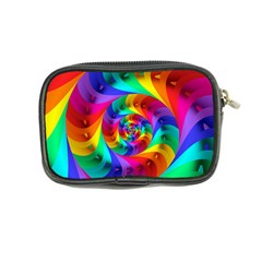 Psychedelic Rainbow Spiral Coin Purse from ArtsNow.com Back