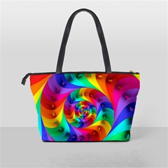 Psychedelic Rainbow Spiral Classic Shoulder Handbag from ArtsNow.com Back