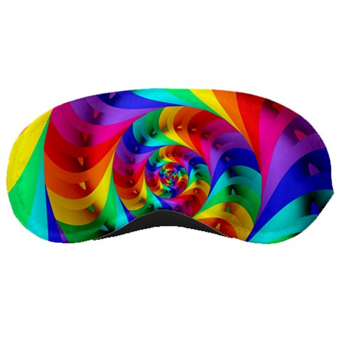 Psychedelic Rainbow Spiral Sleeping Mask from ArtsNow.com Front