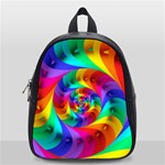 Psychedelic Rainbow Spiral School Bag (Small)