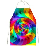 Psychedelic Rainbow Spiral Full Print Apron