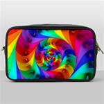 Psychedelic Rainbow Spiral Toiletries Bag (One Side)