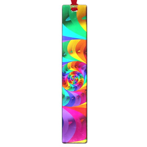 Psychedelic Rainbow Spiral Large Book Mark from ArtsNow.com Front