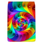 Psychedelic Rainbow Spiral Removable Flap Cover (L)