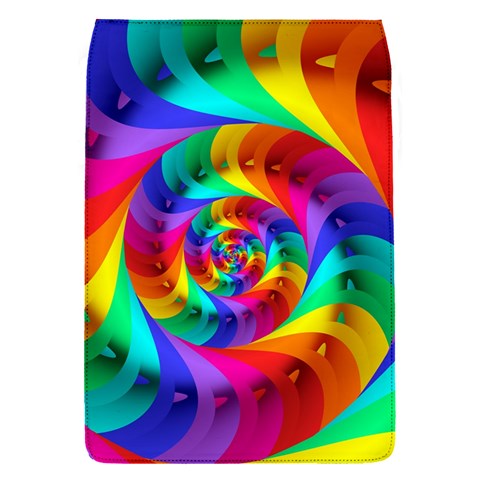 Psychedelic Rainbow Spiral Removable Flap Cover (S) from ArtsNow.com Front