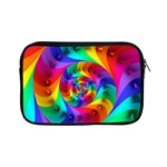 Psychedelic Rainbow Spiral Apple iPad Mini Zipper Case