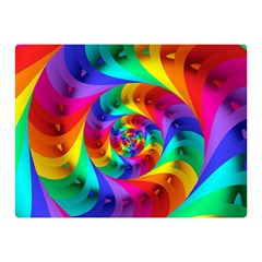 Psychedelic Rainbow Spiral Double Sided Flano Blanket (Mini) from ArtsNow.com 35 x27  Blanket Front