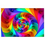 Psychedelic Rainbow Spiral Samsung Galaxy Note 4 Case (Black)