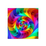 Psychedelic Rainbow Spiral Satin Bandana Scarf