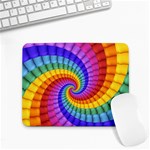 Psychedelic Rainbow Spiral Small Mousepad