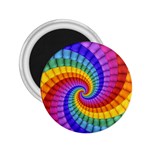 Psychedelic Rainbow Spiral 2.25  Magnet