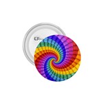 Psychedelic Rainbow Spiral 1.75  Button