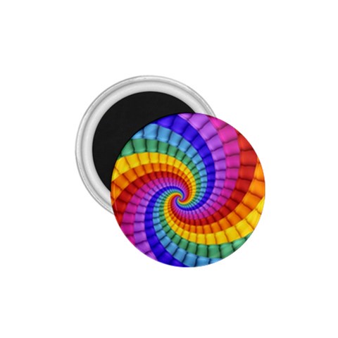 Psychedelic Rainbow Spiral 1.75  Magnet from ArtsNow.com Front