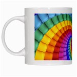 Psychedelic Rainbow Spiral White Mug