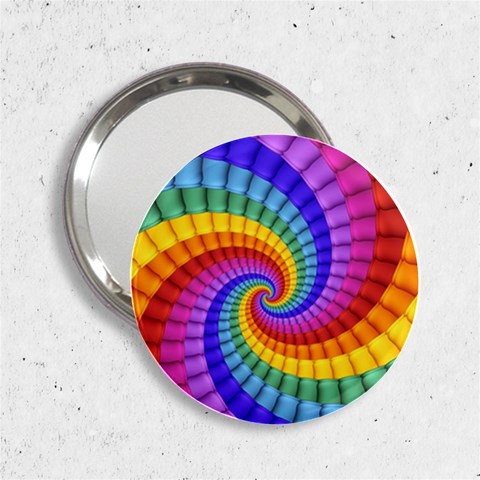 Psychedelic Rainbow Spiral 2.25  Handbag Mirror from ArtsNow.com Front