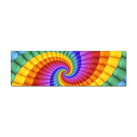 Psychedelic Rainbow Spiral Sticker (Bumper) from ArtsNow.com Front