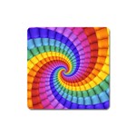 Psychedelic Rainbow Spiral Magnet (Square)