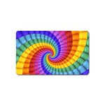 Psychedelic Rainbow Spiral Magnet (Name Card)