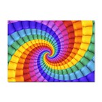 Psychedelic Rainbow Spiral Sticker A4 (10 pack)