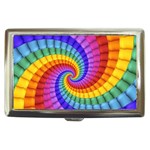 Psychedelic Rainbow Spiral Cigarette Money Case