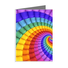 Psychedelic Rainbow Spiral Mini Greeting Cards (Pkg of 8) from ArtsNow.com Right