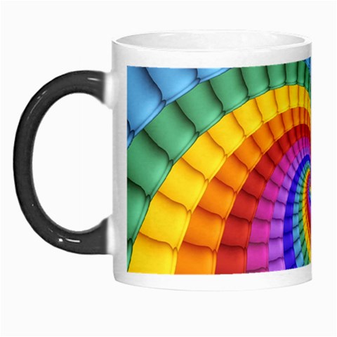 Psychedelic Rainbow Spiral Morph Mug from ArtsNow.com Left