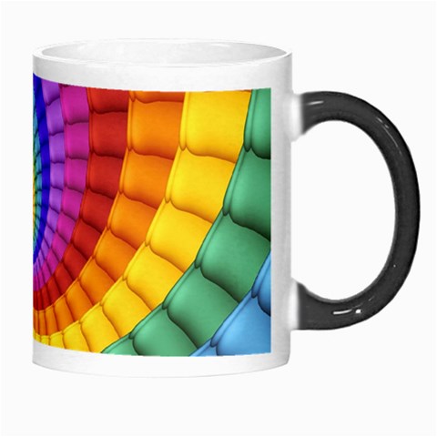 Psychedelic Rainbow Spiral Morph Mug from ArtsNow.com Right