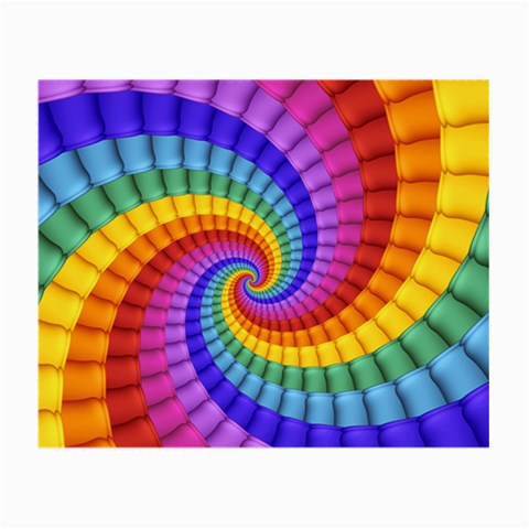 Psychedelic Rainbow Spiral Small Glasses Cloth from ArtsNow.com Front