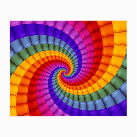 Psychedelic Rainbow Spiral Small Glasses Cloth from ArtsNow.com Front