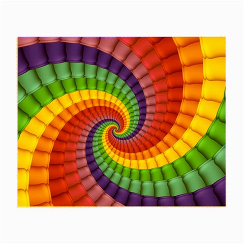 Psychedelic Rainbow Spiral Small Glasses Cloth from ArtsNow.com Front