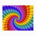 Psychedelic Rainbow Spiral Small Glasses Cloth